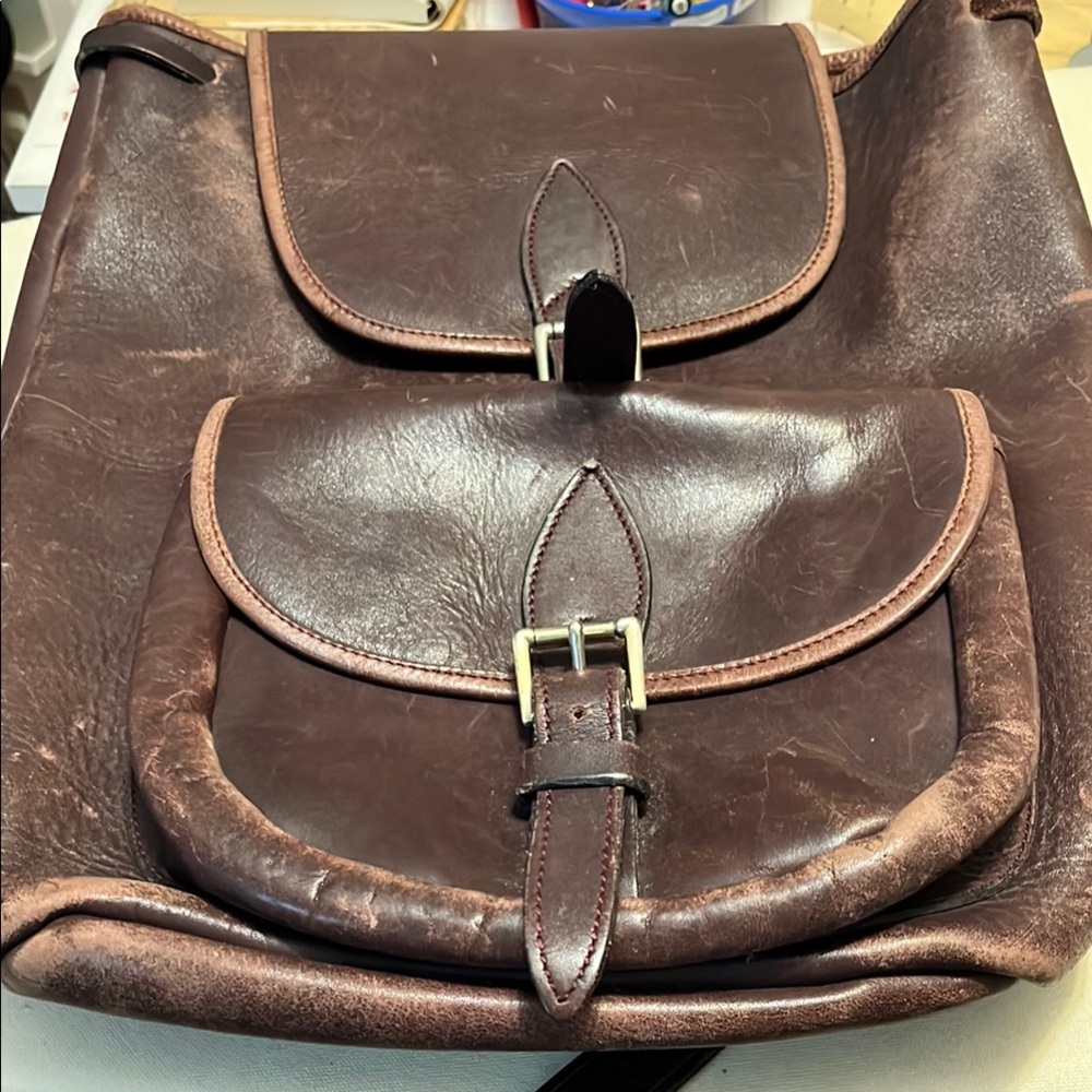 Brown Leather Backpack